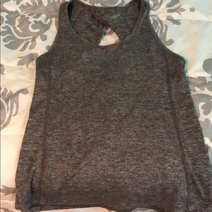 Gray active tank top
